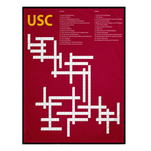  USC Crossword Puzzle Picnic Blanket-Unsolved