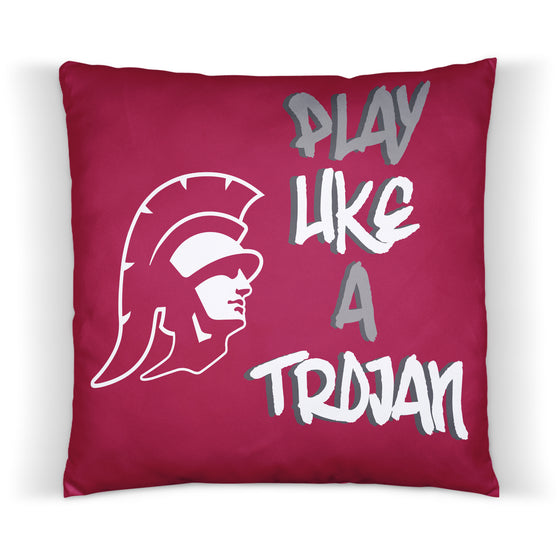 Play Like a Trojan Throw Pillow