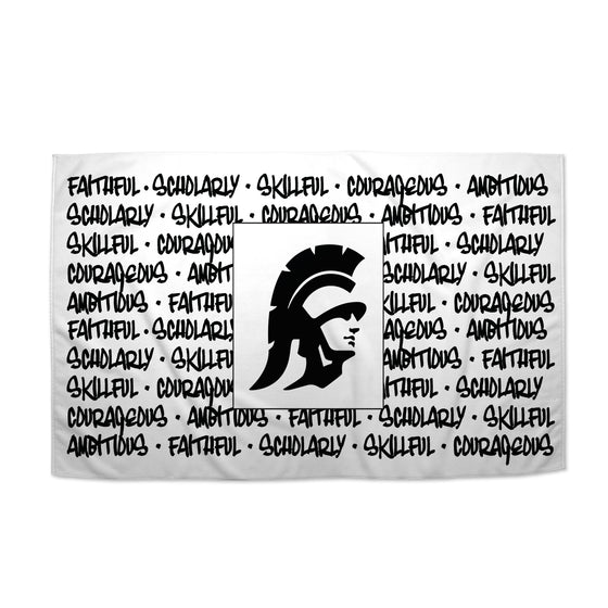 Traits of a Trojan Beach Towel