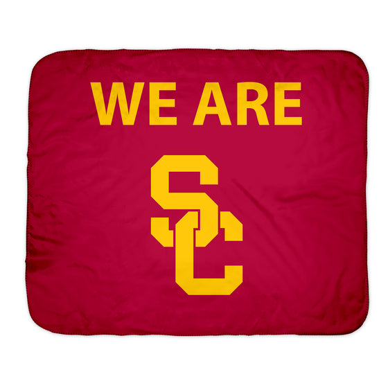 WE ARE SC Sherpa Throw Blanket
